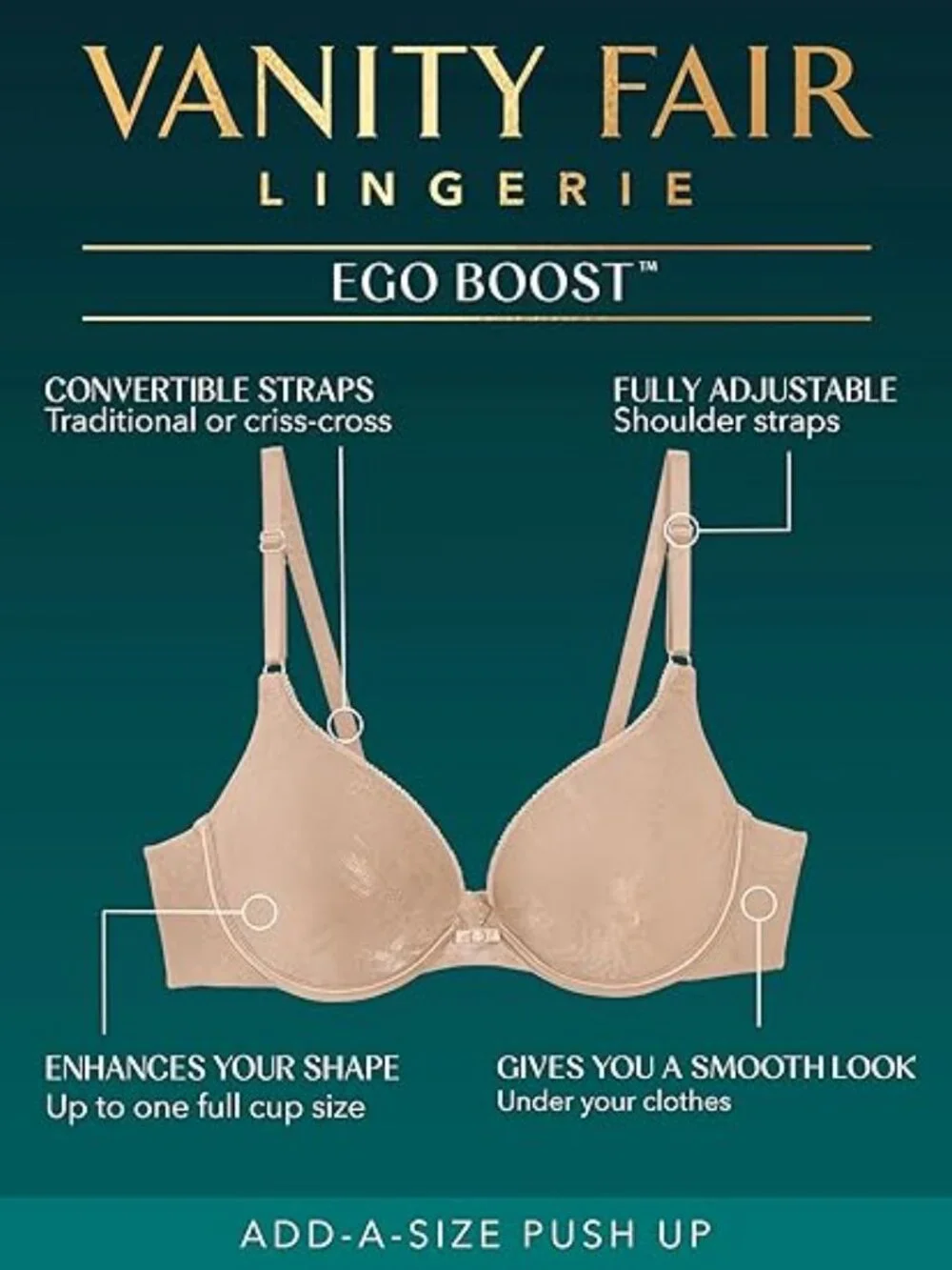 Vanity Fair Lingerie® Beauty Back Back Smoother Full-Figure Bra 42C
